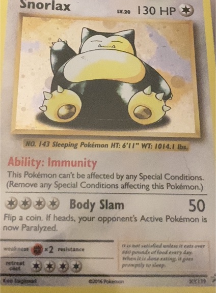 2016 Pokémon XY Evolutions #2X113 Snorlax — front