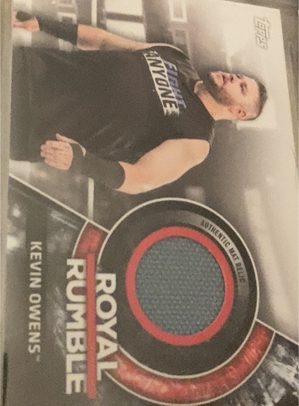2018 Topps WWE Then Now Forever Royal Rumble Mat Relic Kevin Owens — front