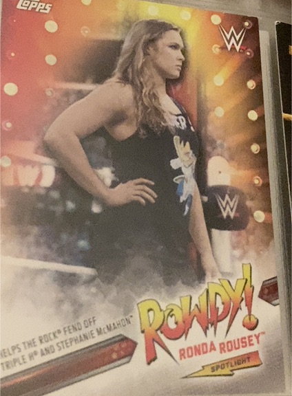 2019 Topps WWE Road to WrestleMania Ronda Rousey Spotlight #1 — front