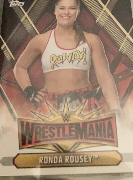 2019 Topps WWE Road to Wrestlemania #WM-35 Ronda Rousey — front