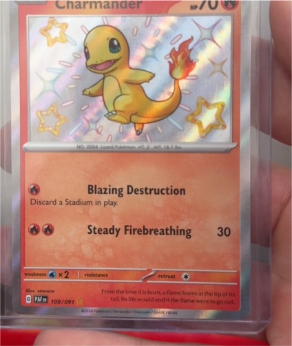 2024 Pokémon TCG Paldean Fates #109/091 Charmander — front
