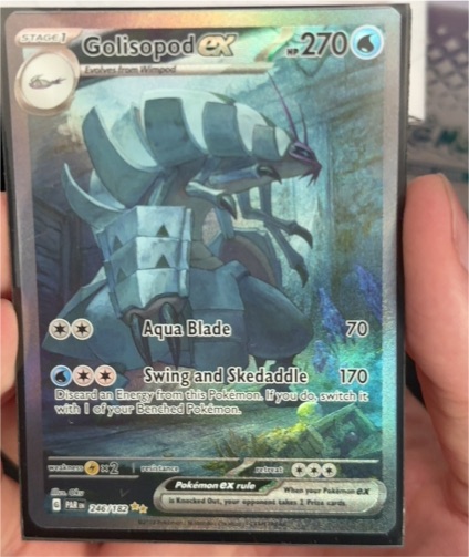 2023 Pokémon Paradox Rift #246/182 Golisopod ex — front