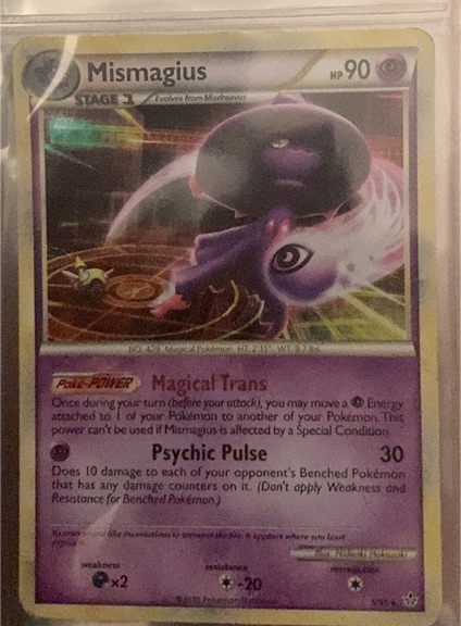 2010 Pokémon HeartGold & SoulSilver Unleashed #5 Mismagius — front