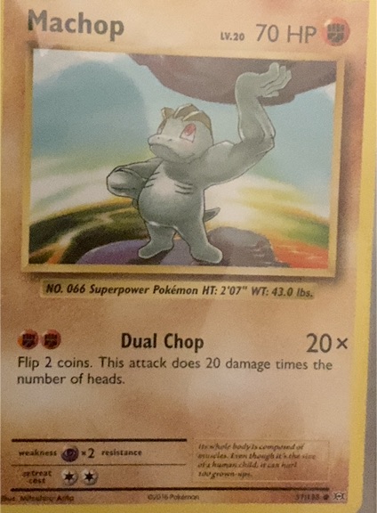 2016 Pokémon XY Evolutions #57 Machop — front