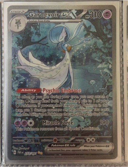 2024 Pokémon Paldean Fates #233/091 Gardevoir ex — front