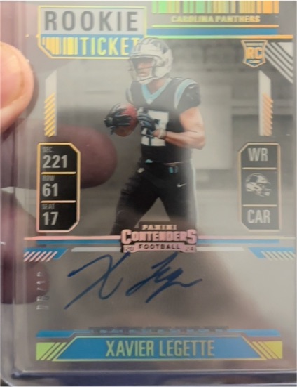 2024 Panini Contenders #107 Xavier Legette — front