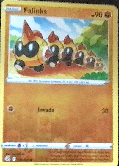 2021 Pokémon Fusion Strike #155 Falinks — front