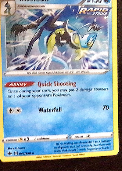 2021 Pokémon TCG Chilling Reign #043 Inteleon — front