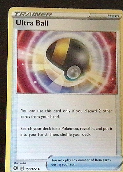 2022 Pokémon Sword & Shield Brilliant Stars #150 Ultra Ball — front