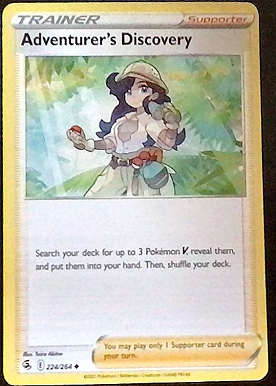 2021 Pokémon SWSH08: Fusion Strike #224 Adventurer's Discovery — front