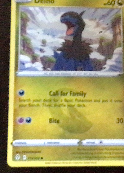 2021 Pokémon Sword & Shield Evolving Skies #113 Deino — front