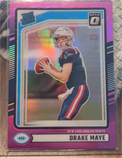 2024 Panini Donruss Optic Preview #379 Drake Maye — front