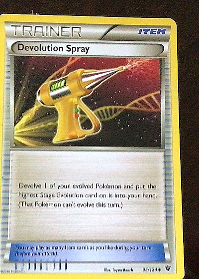 2016 Pokémon XY Fates Collide #95/124 Devolution Spray — front