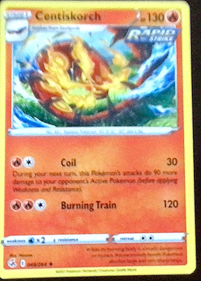 2021 Pokémon TCG Fusion Strike #048 Centiskorch — front