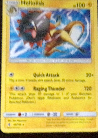 2017 Pokémon Sun & Moon Guardians Rising #44 Heliolisk — front