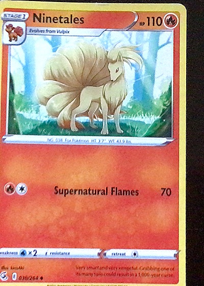2021 Pokémon Fusion Strike #030 Ninetales — front