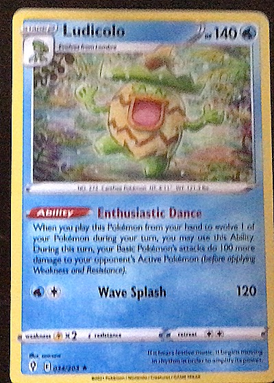 2021 Pokémon TCG Evolving Skies #034 Ludicolo — front