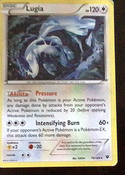 2016 Pokémon TCG XY Fates Collide #78 Lugia — front