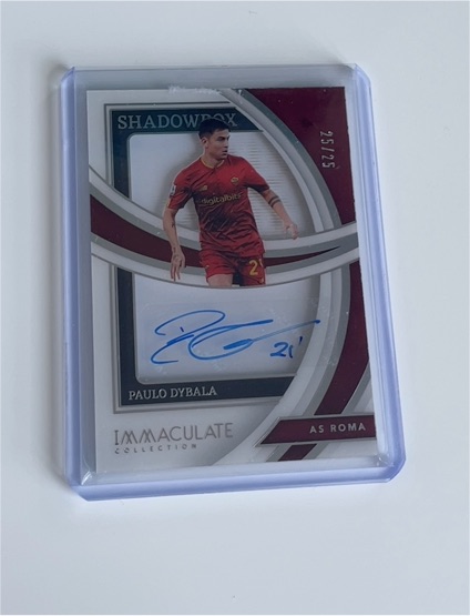 2022-23 Panini Immaculate Collection Shadowbox Signatures Paulo Dybala — front