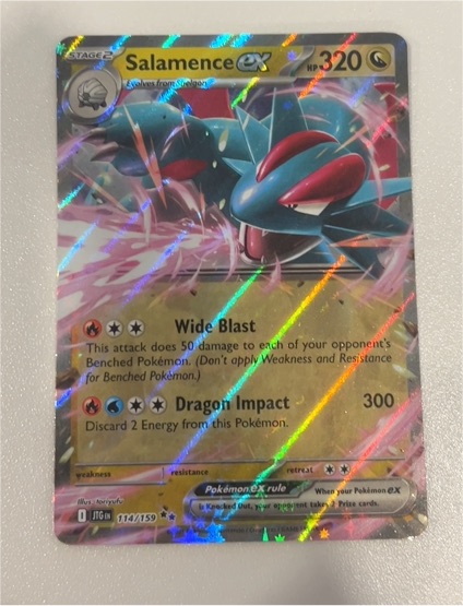2025 Pokémon TCG Journey Together #114 Salamence EX — front