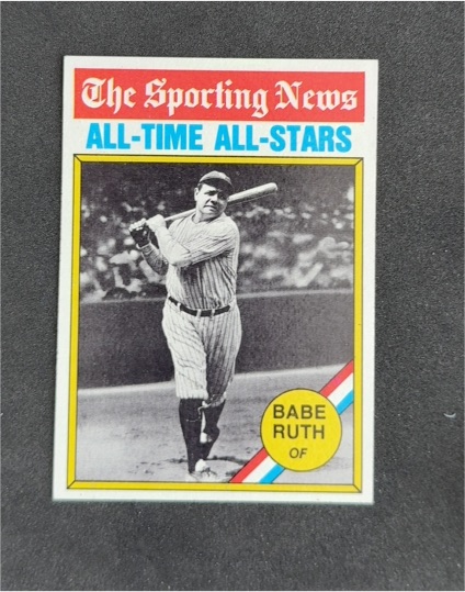 1976 Topps #345 Babe Ruth — front