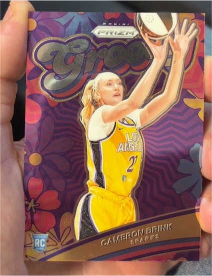 2024 Panini Prizm WNBA #7 Cameron Brink Groovy Rookie — front