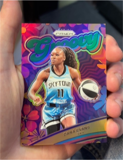 2024 Panini Prizm WNBA #8 Dana Evans Groovy — front