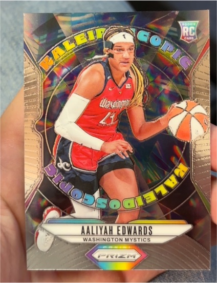 2024 Panini Prizm WNBA #6 Aaliyah Edwards Kaleidoscopic — front