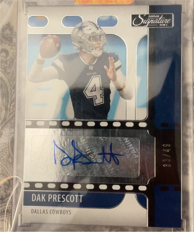 2021 Panini Chronicles Signature Series #SS-DPR Dak Prescott — front
