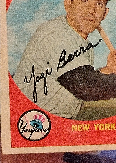 1959 Topps #180 Yogi Berra — front