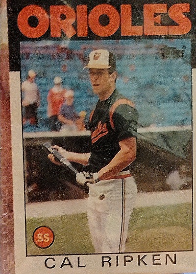 1986 Topps #340 Cal Ripken Jr — front