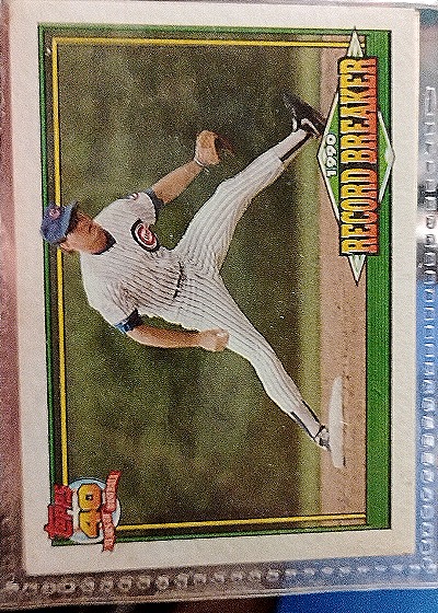 1991 Topps #7 Ryne Sandberg Record Breaker — front