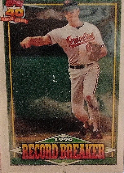 1990 Topps Record Breaker #5 Cal Ripken Jr. — front