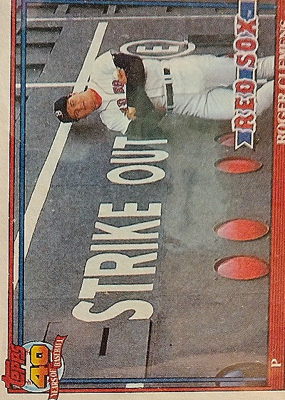 1991 Topps #530 Roger Clemens Boston Red Sox — front