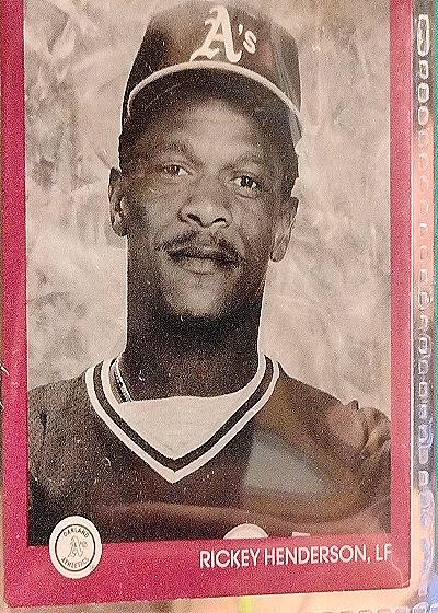 1991 Leaf Studio #104 Rickey Henderson — front