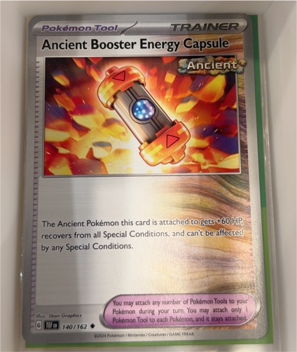 2024 Pokémon TCG Ancient Booster Energy Capsule 140/162 — front