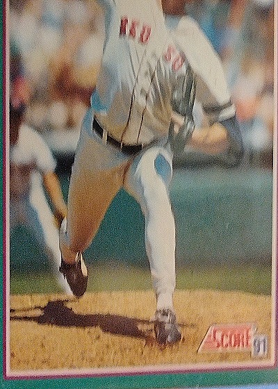 1991 Score #91 Boston Red Sox Pitcher — front