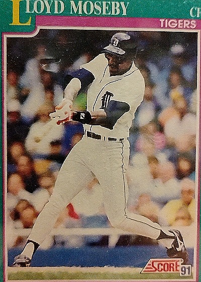 1991 Score #91 Lloyd Moseby — front