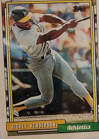 1992 Topps #560 Rickey Henderson — front
