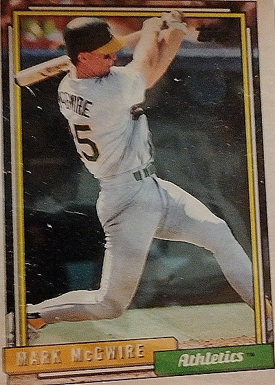 1992 Topps #450 Mark McGwire — front