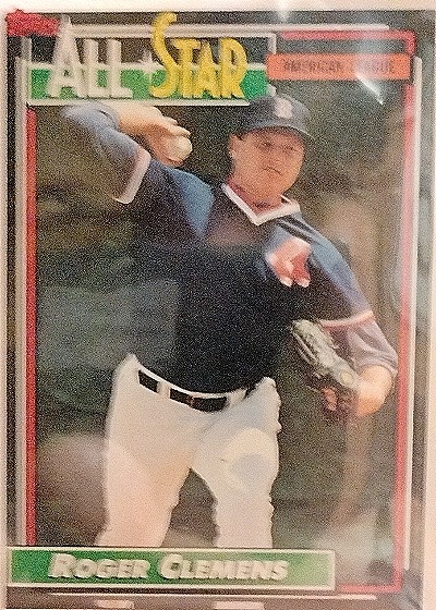 1992 Topps #405 Roger Clemens — front
