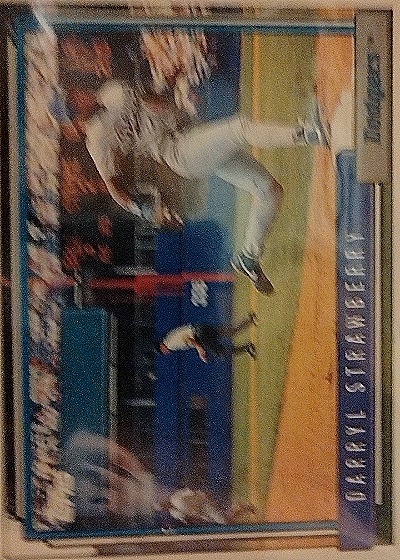 1992 Topps #550 Darryl Strawberry — front