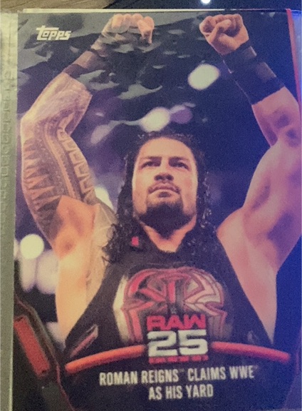 2018 Topps WWE Raw 25 #RAW-47 Roman Reigns — front