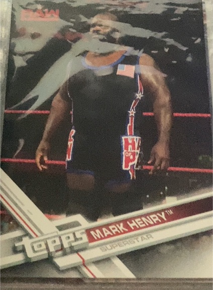 2017 Topps WWE Then Now Forever #127 Mark Henry — front