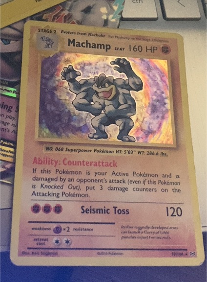 2016 Pokémon XY Evolutions #59 Machamp — front