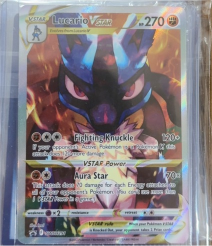 2023 Pokémon SWSH Black Star Promo #SWSH291 Lucario VSTAR — front
