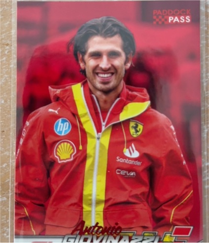 2024 Topps Paddock Pass Formula 1 #22 Antonio Giovinazzi — front