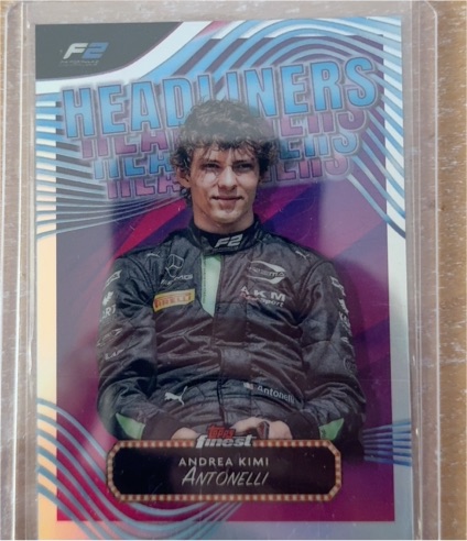2024 Topps Finest Formula 1 #11 Andrea Kimi Antonelli Headliners — front