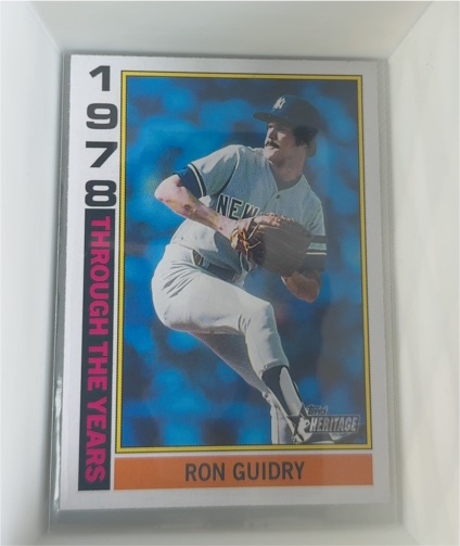 2025 Topps Heritage #TTY-3 Ron Guidry Through The Years Insert — front