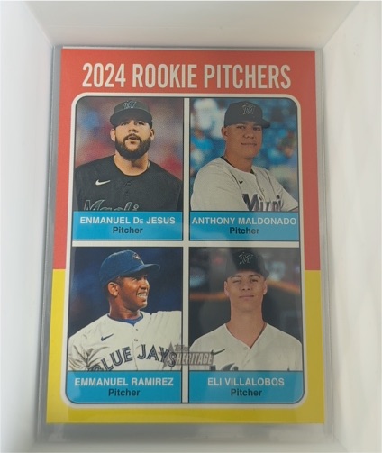 2024 Topps Heritage High Number #618 2024 Rookie Pitchers — front